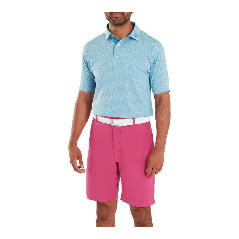 FootJoy Deco Diamond Print Lisle Golf Polo Shirt 37782
