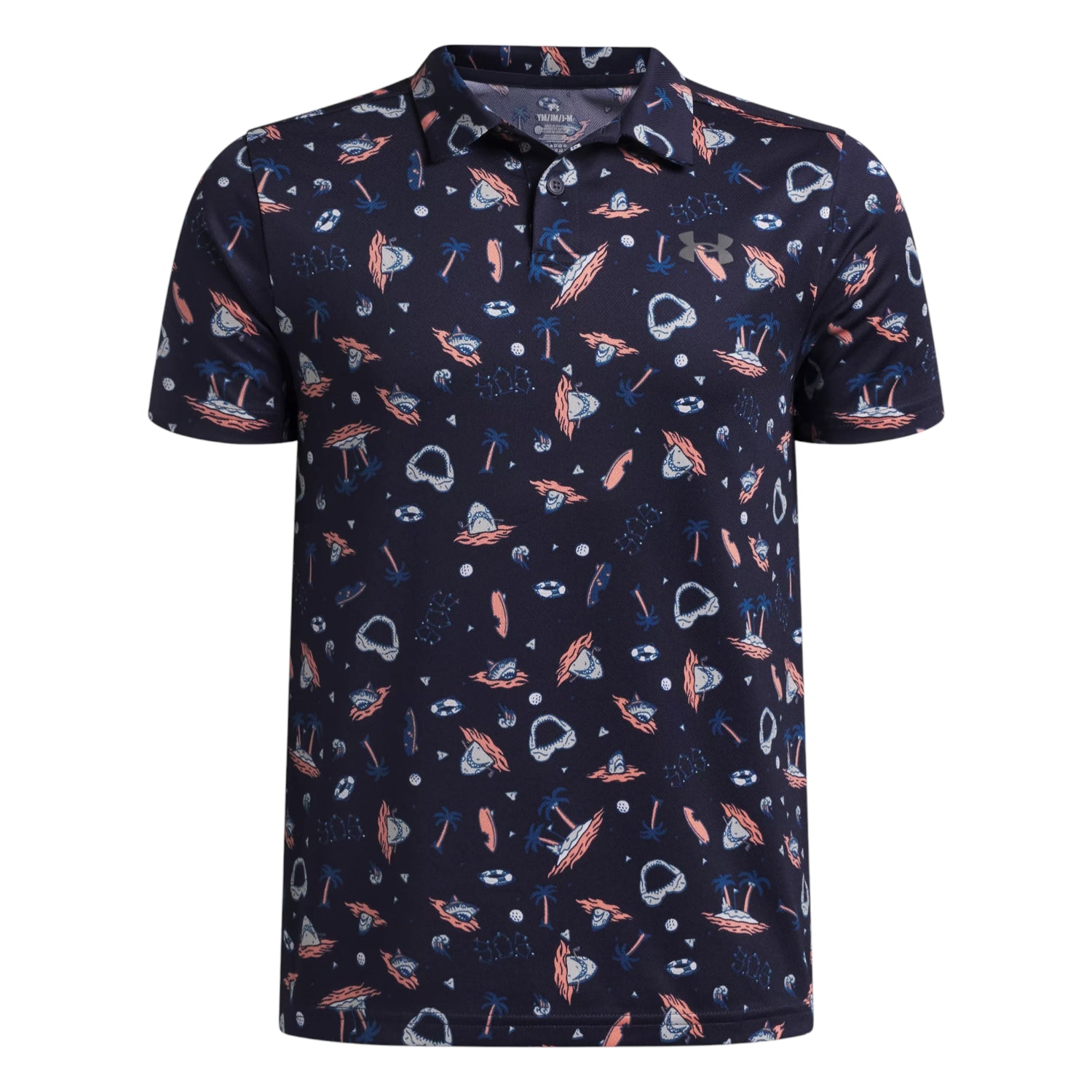 Junior Under Armour Matchplay Printed Golf Polo Shirt 6009817