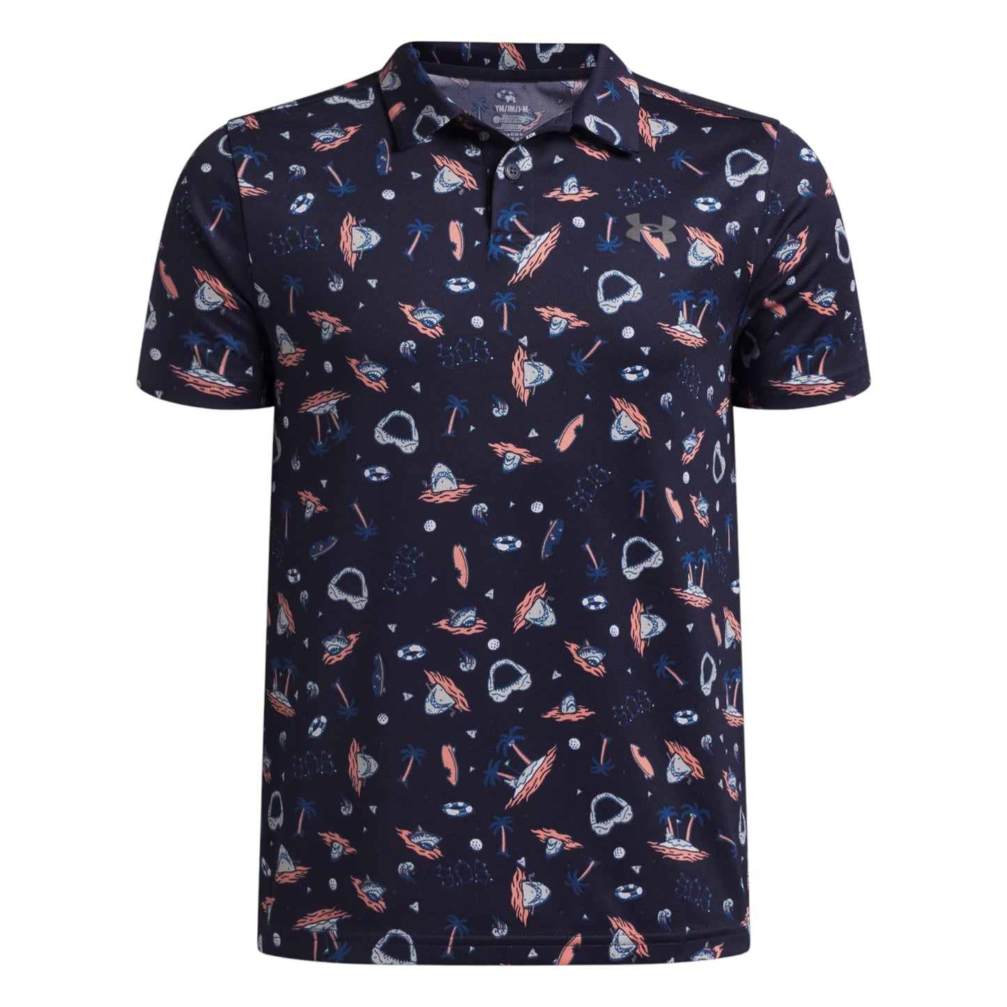 Junior Under Armour Matchplay Printed Polo Shirt 6009817