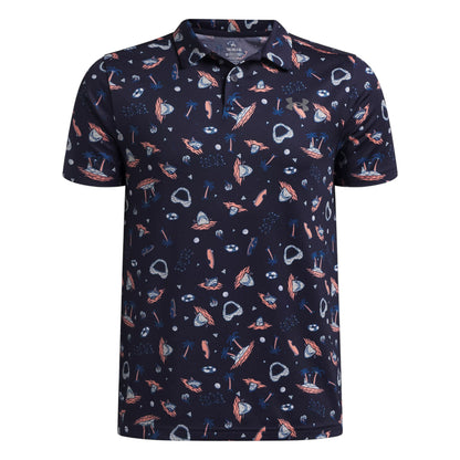 Junior Under Armour Matchplay Printed Polo Shirt 6009817