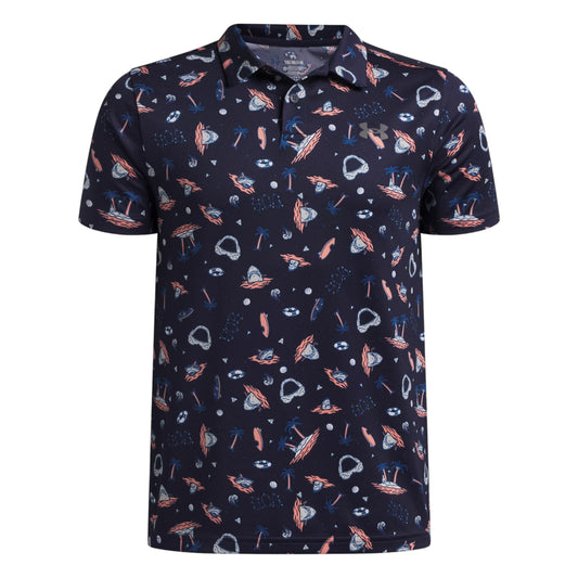 Junior Under Armour Matchplay Printed Polo Shirt 6009817