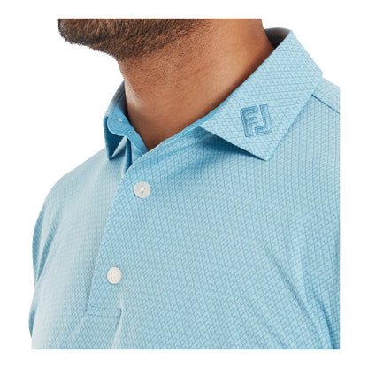 FootJoy Deco Diamond Print Lisle Golf Polo Shirt 37782
