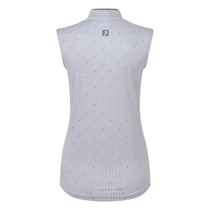 FootJoy Ladies Zip Tank Print Golf Polo Shirt 39365