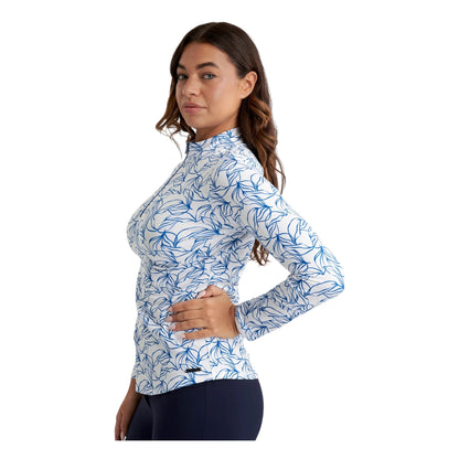 Green Lamb Ladies Floral Print Golf Polo Shirt AG25090