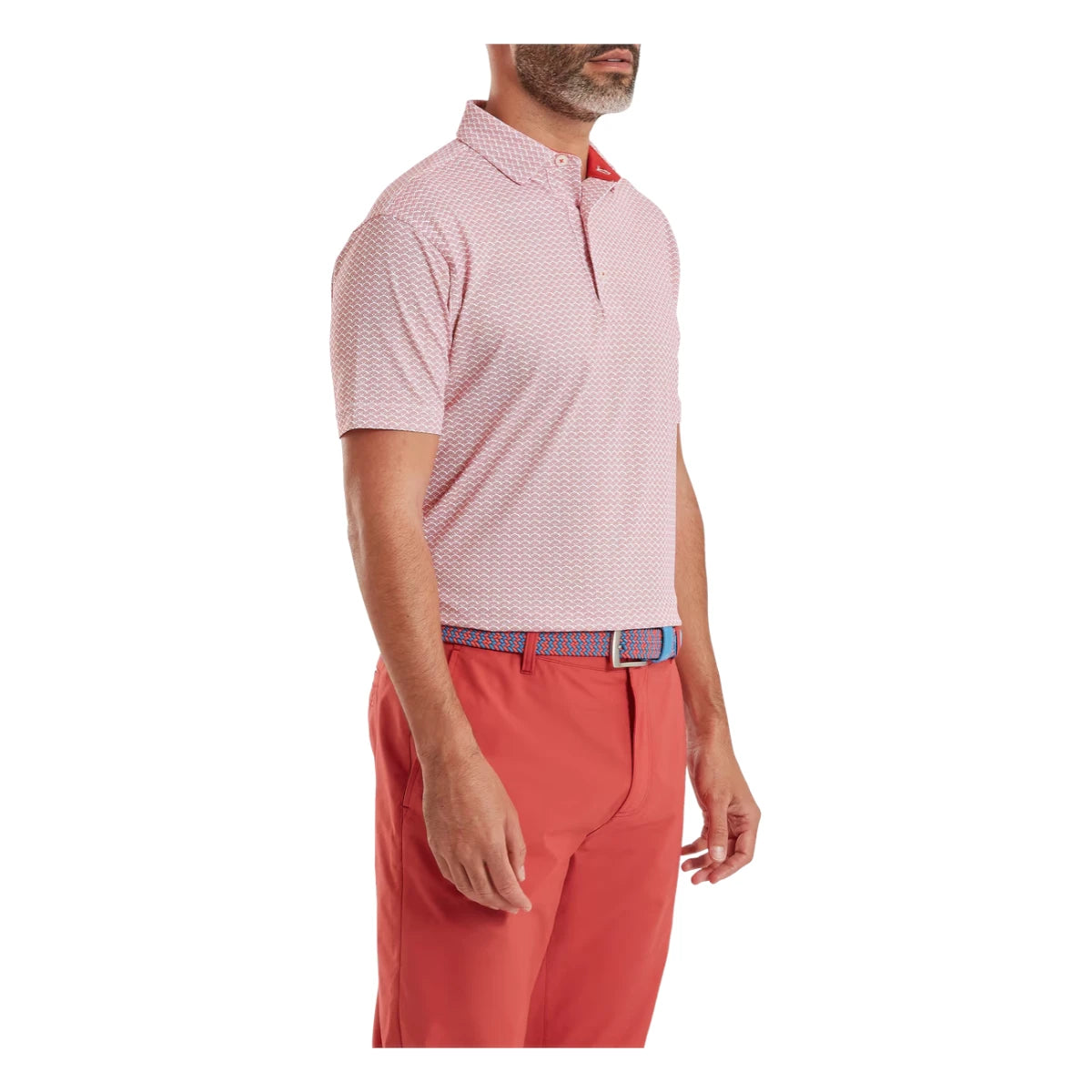 FootJoy Scallop Geo Pique Golf Polo Shirt 39238