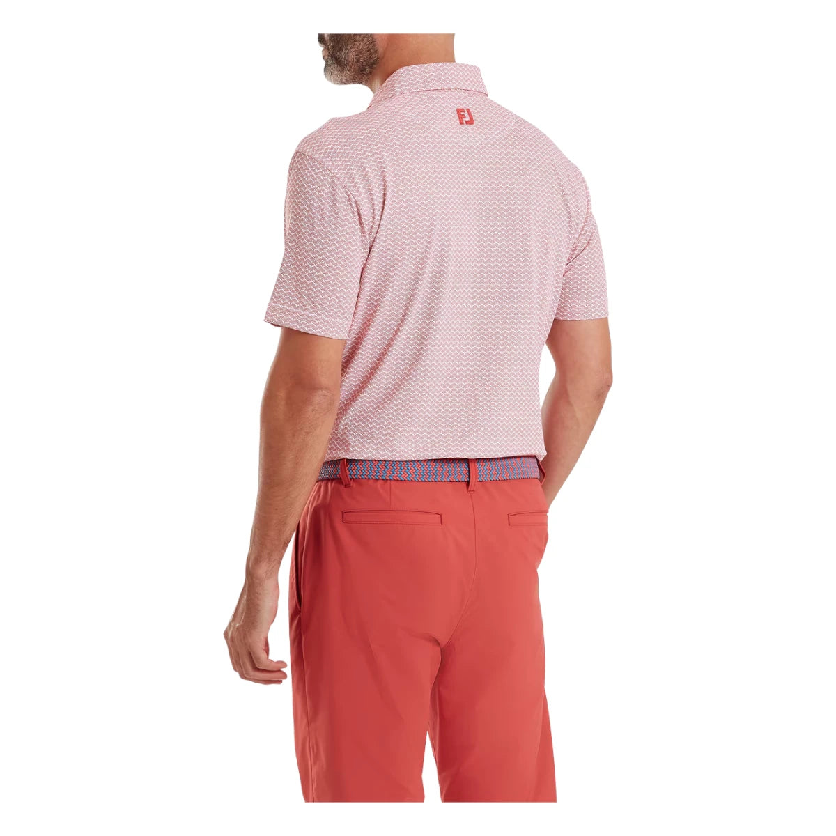 FootJoy Scallop Geo Pique Golf Polo Shirt 39238