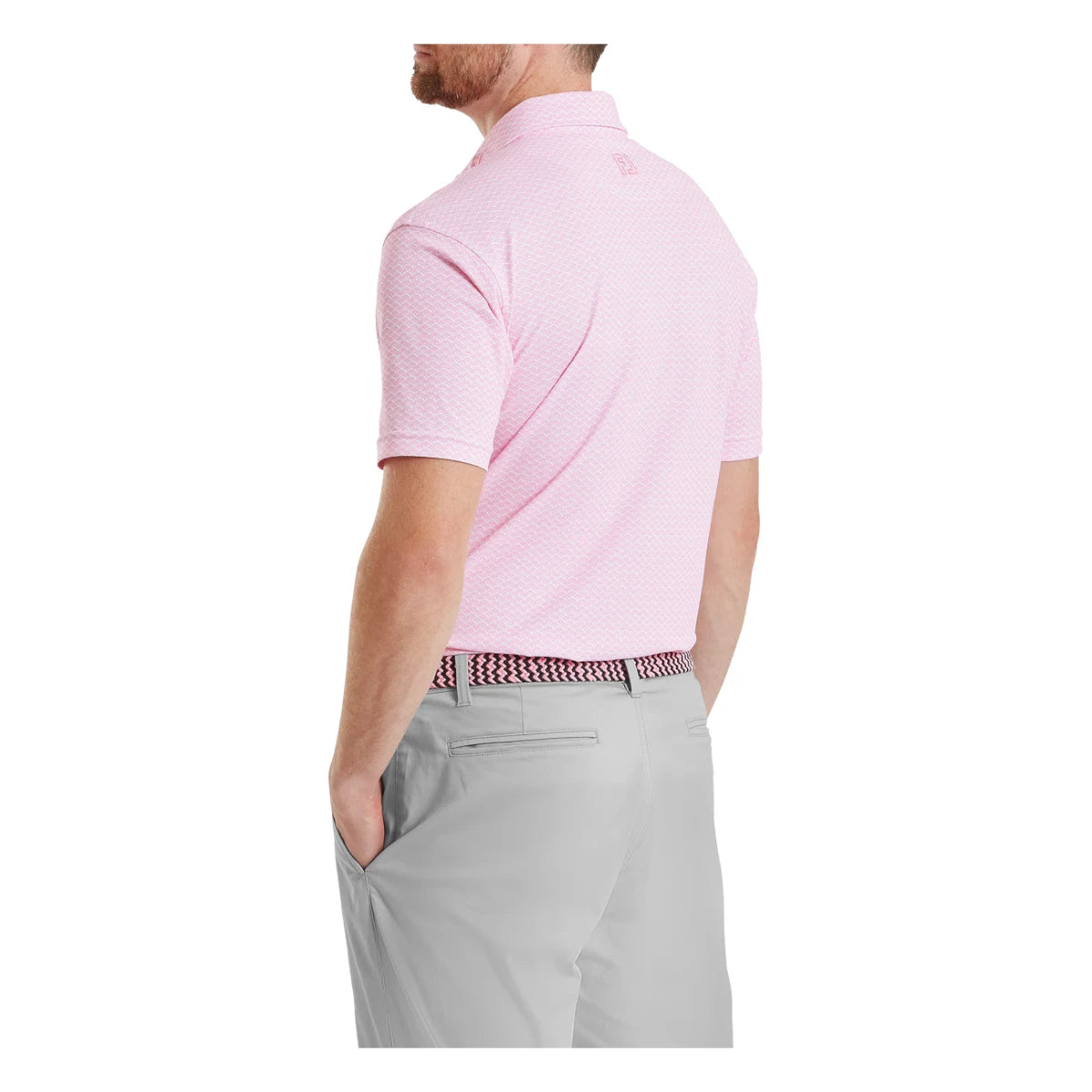 FootJoy Scallop Geo Pique Golf Polo Shirt 39240