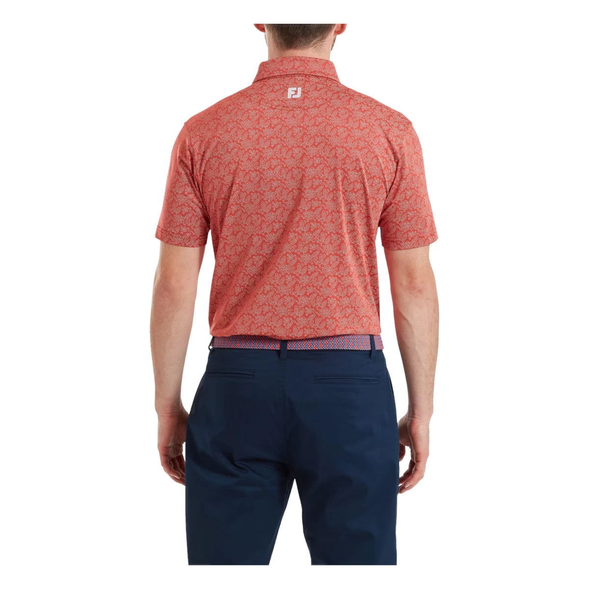 FootJoy Wingtip Floral Lisle Golf Polo Shirt 39264