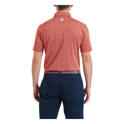 FootJoy Wingtip Floral Lisle Golf Polo Shirt 39264