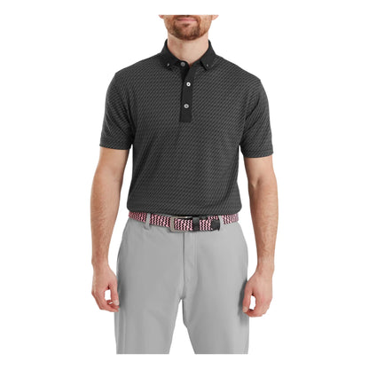 FootJoy Star Geo Jacquard Golf Polo Shirt 39258