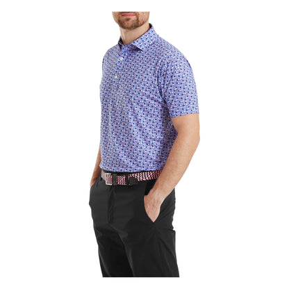 FootJoy Surfs Up Print Lisle Golf Polo Shirt 39251