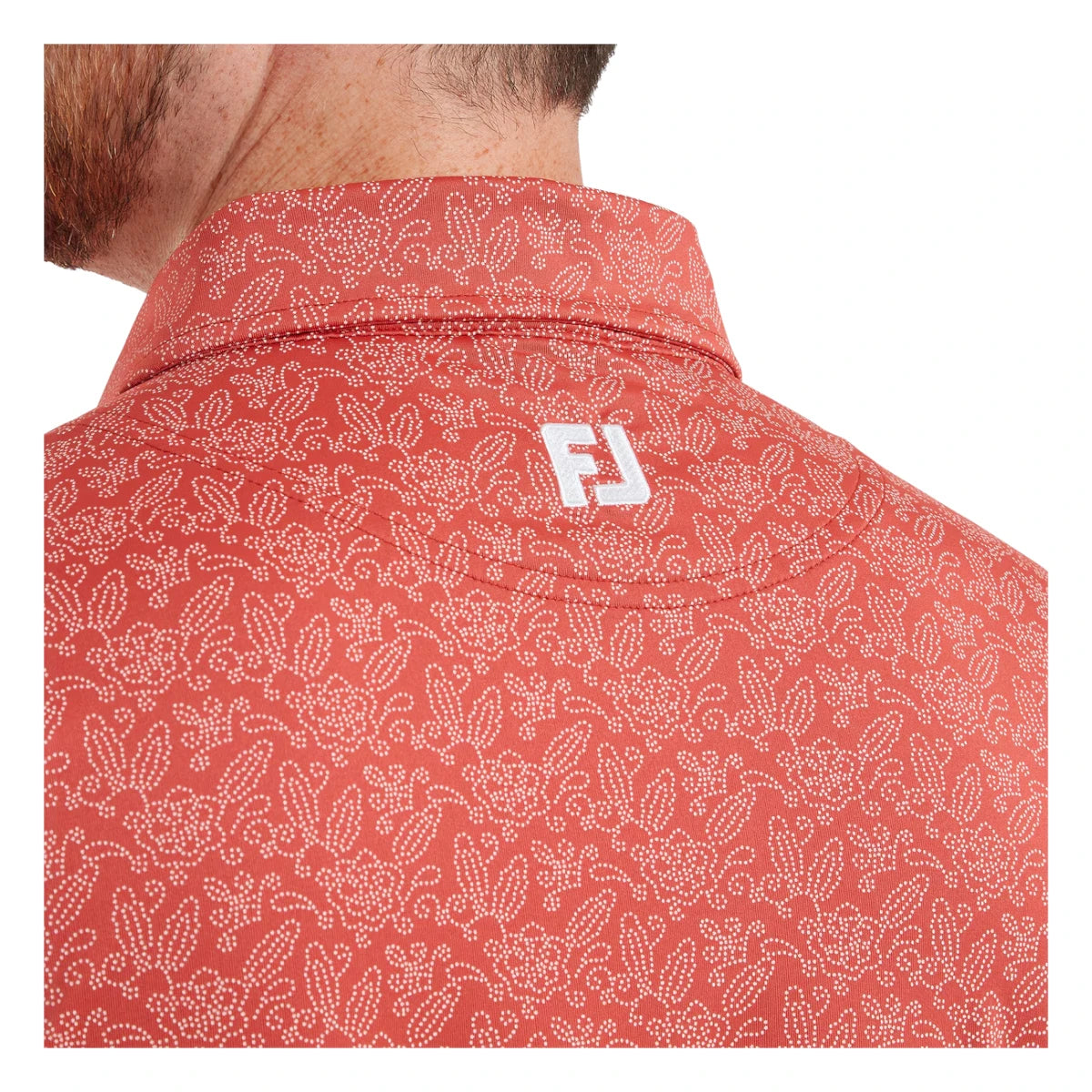 FootJoy Wingtip Floral Lisle Golf Polo Shirt 39264