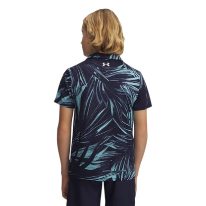 Junior Under Armour Matchplay Printed Golf Polo Shirt 6009817