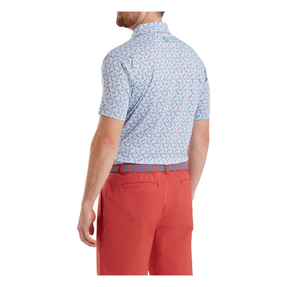 FootJoy Surfs Up Print Lisle Golf Polo Shirt 39249