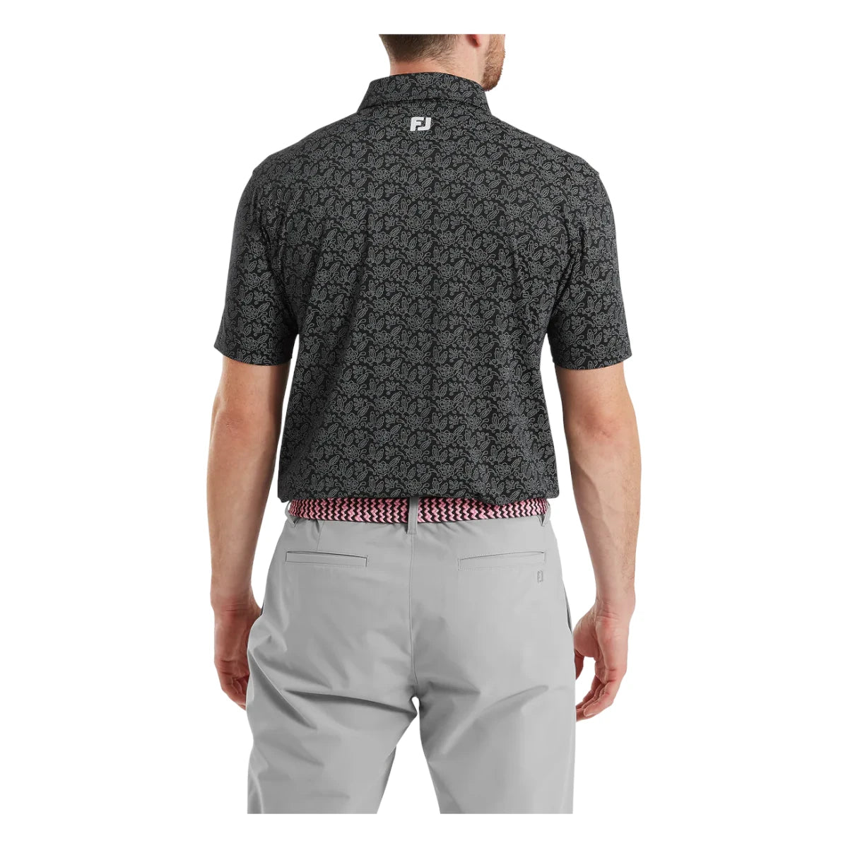 FootJoy Wingtip Floral Lisle Golf Polo Shirt 39266