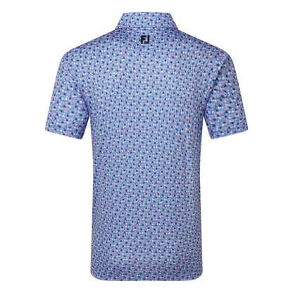 FootJoy Surfs Up Print Lisle Golf Polo Shirt 39251