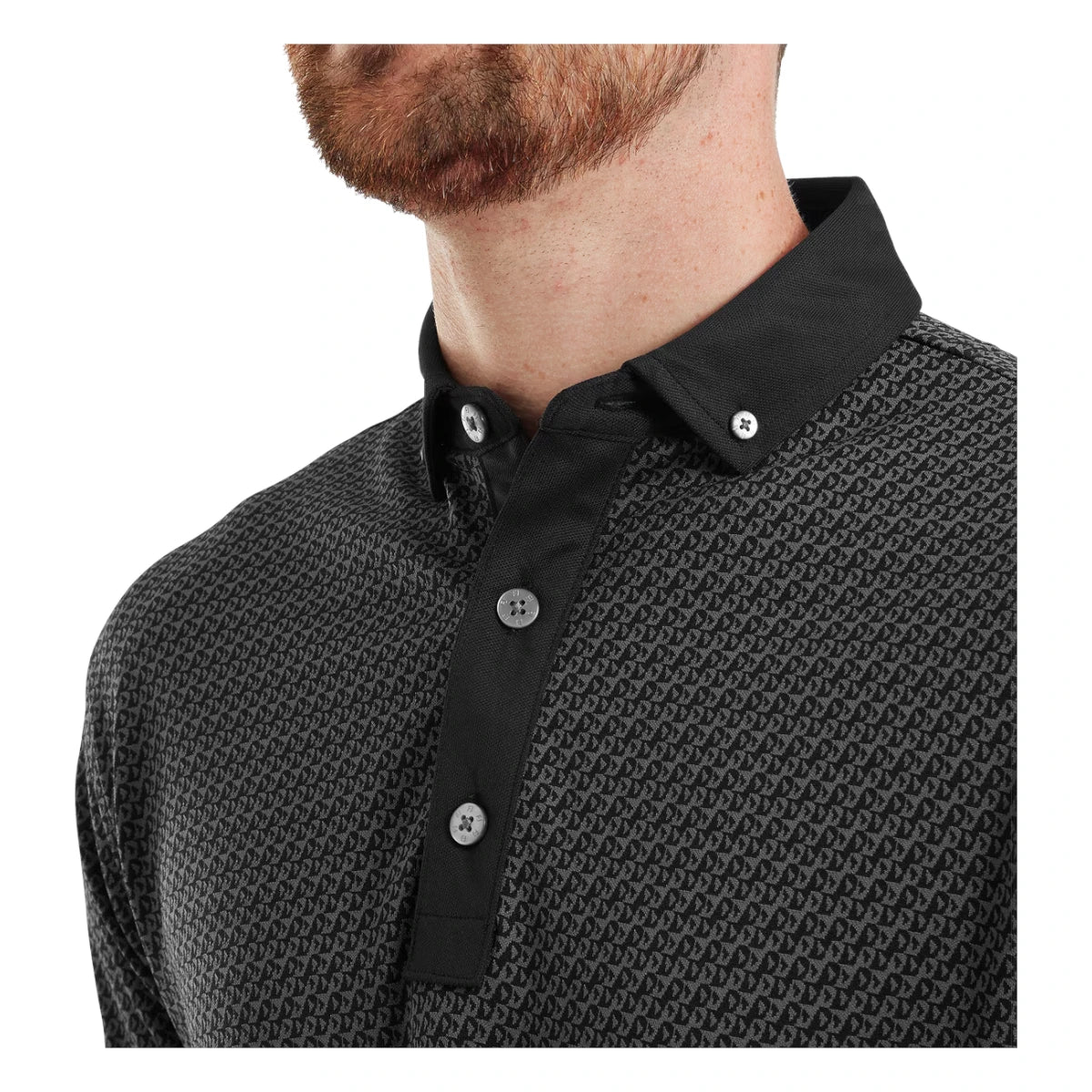 FootJoy Star Geo Jacquard Golf Polo Shirt 39258