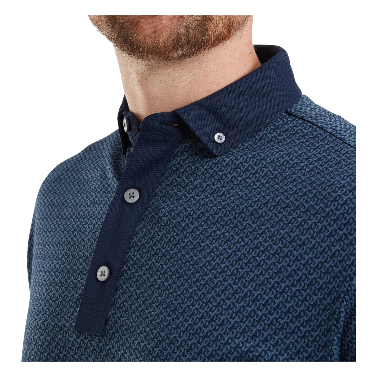 FootJoy Star Geo Jacquard Golf Polo Shirt 39259