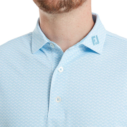 FootJoy Scallop Geo Pique Golf Polo Shirt 39239