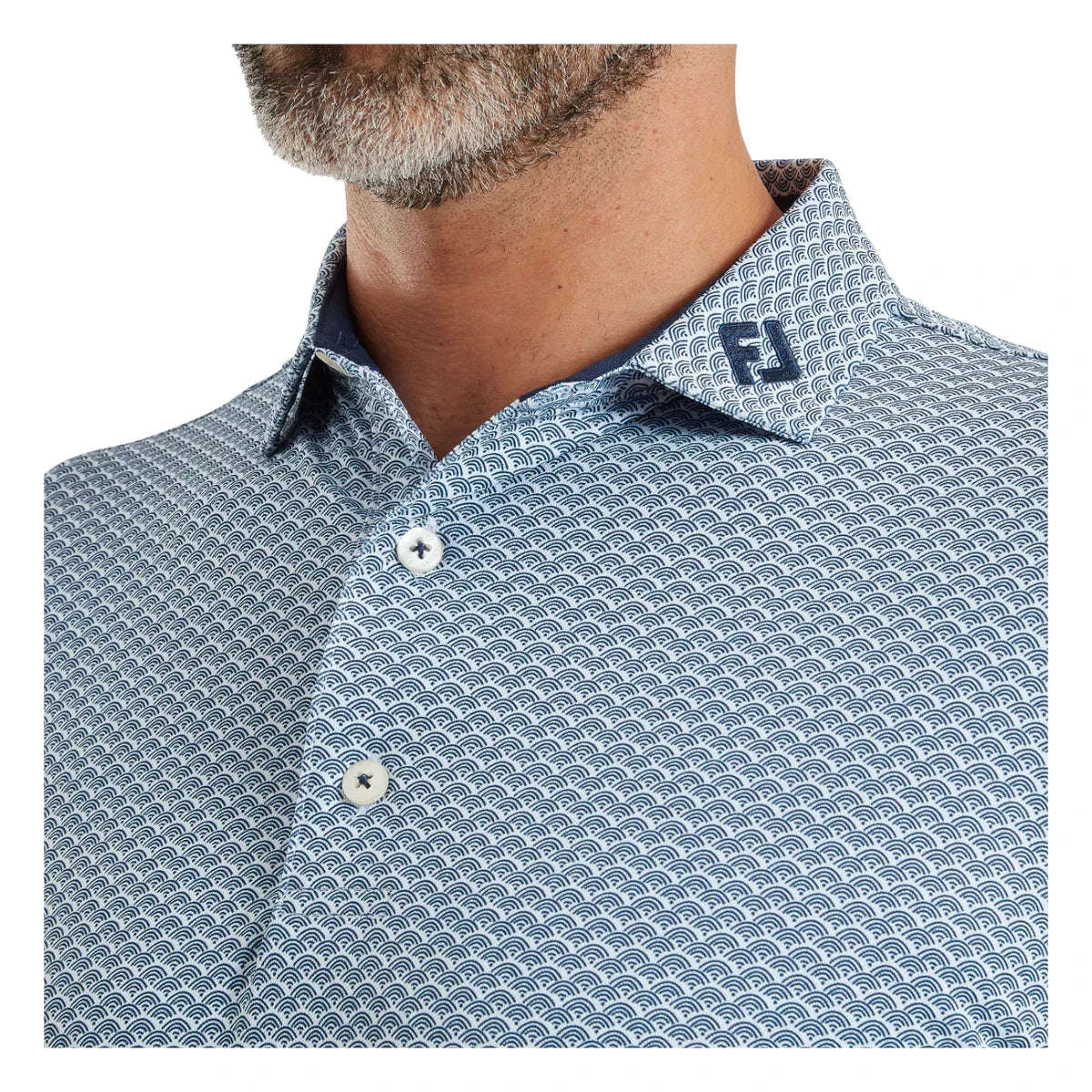 FootJoy Scallop Geo Pique Golf Polo Shirt 39241