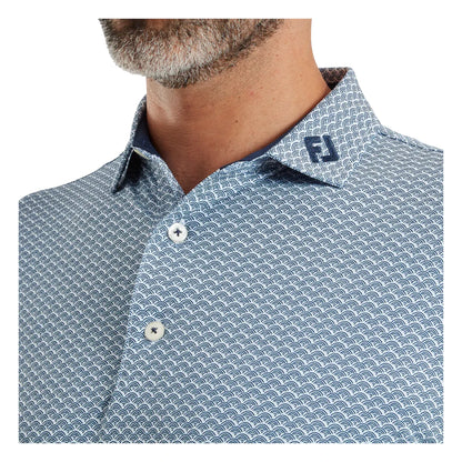 FootJoy Scallop Geo Pique Golf Polo Shirt 39241