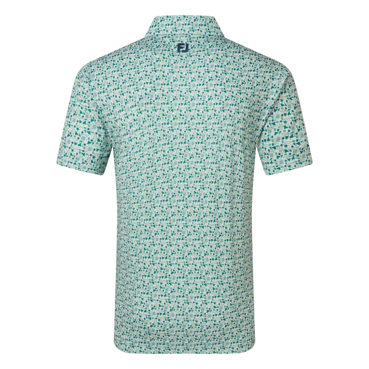 FootJoy Surfs Up Print Lisle Golf Polo Shirt 39252
