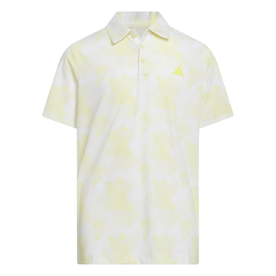 adidas Junior Printed Scripted Golf Polo Shirt JG6202