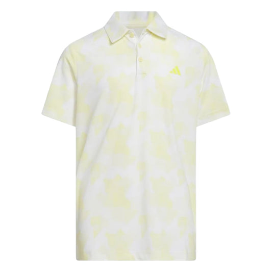 adidas Junior Printed Scripted Golf Polo Shirt JG6202