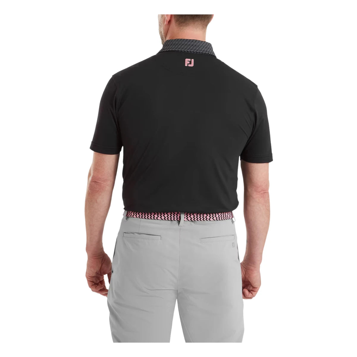 FootJoy Star Geo Trim Pique Golf Polo Shirt 39285
