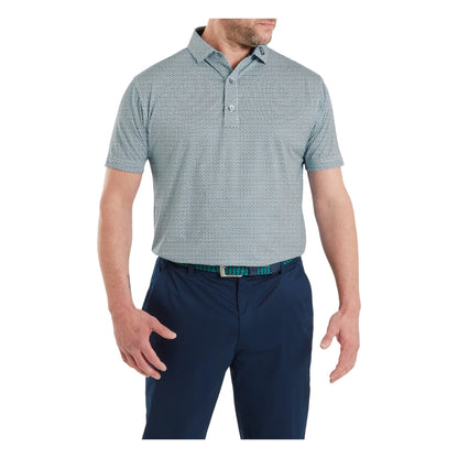 FootJoy Nautical Flag Print Lisle Golf Polo Shirt 39263