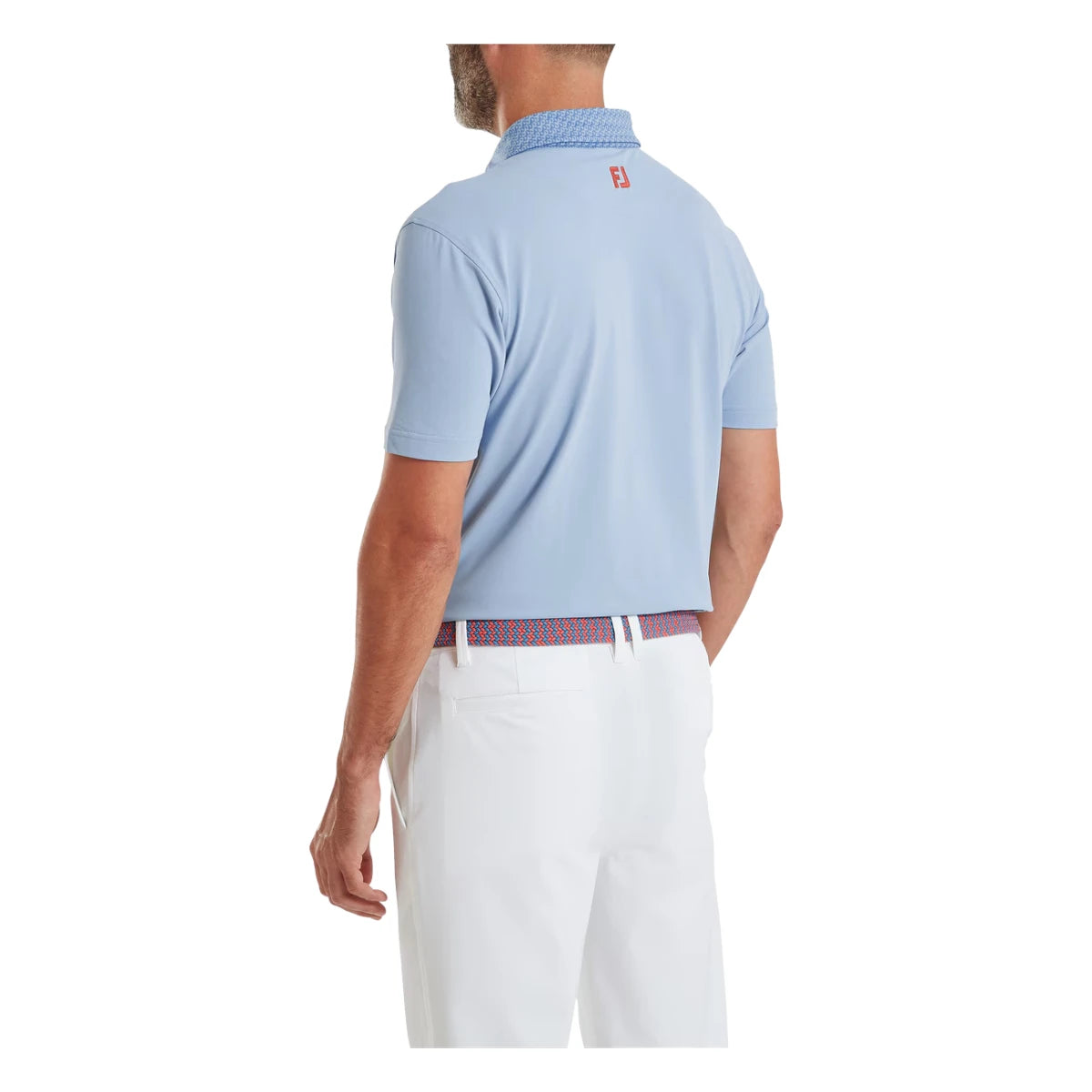 FootJoy Star Geo Trim Pique Golf Polo Shirt 39283