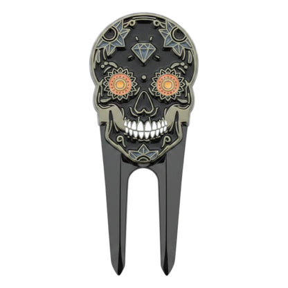Skins Golf Dia de los Muertos Black Divot Tool