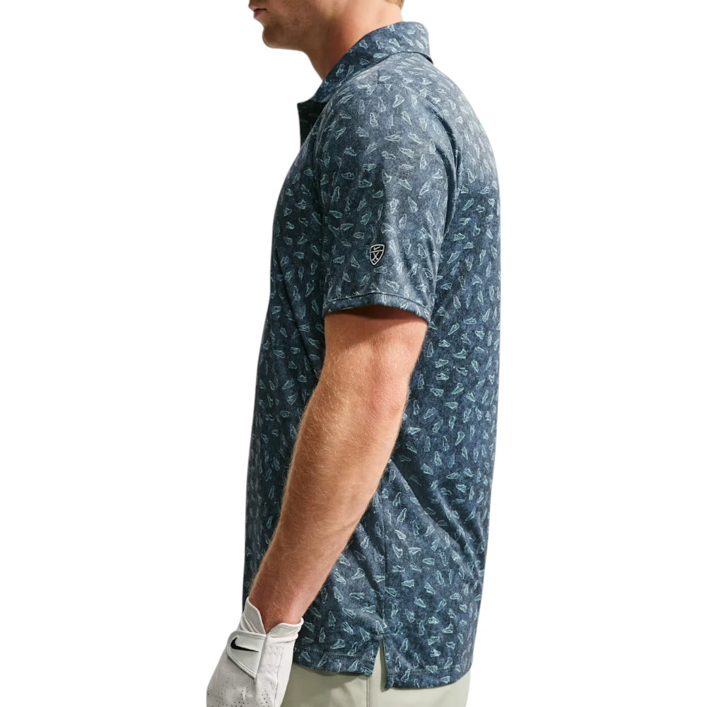 Nike Par Dri-FIT Grass Print Golf Polo Shirt IO0734