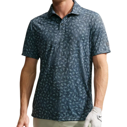 Nike Par Dri-FIT Grass Print Golf Polo Shirt IO0734