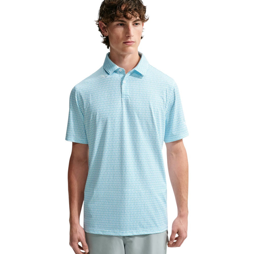 Nike Dri-Fit Velocity Vertical Print Golf Polo Shirt IO0697