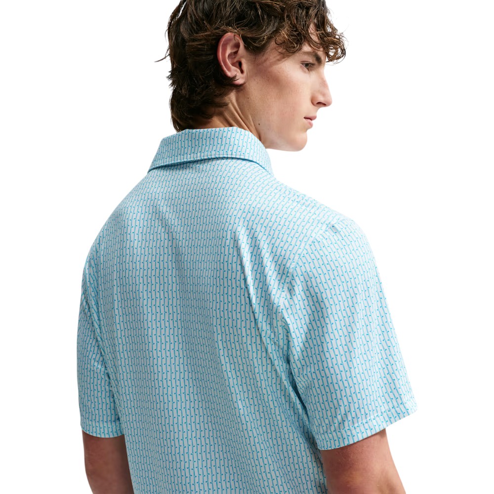 Nike Dri-Fit Velocity Vertical Print Golf Polo Shirt IO0697
