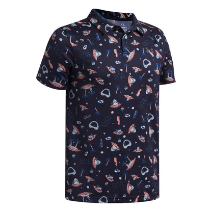 Junior Under Armour Matchplay Printed Polo Shirt 6009817