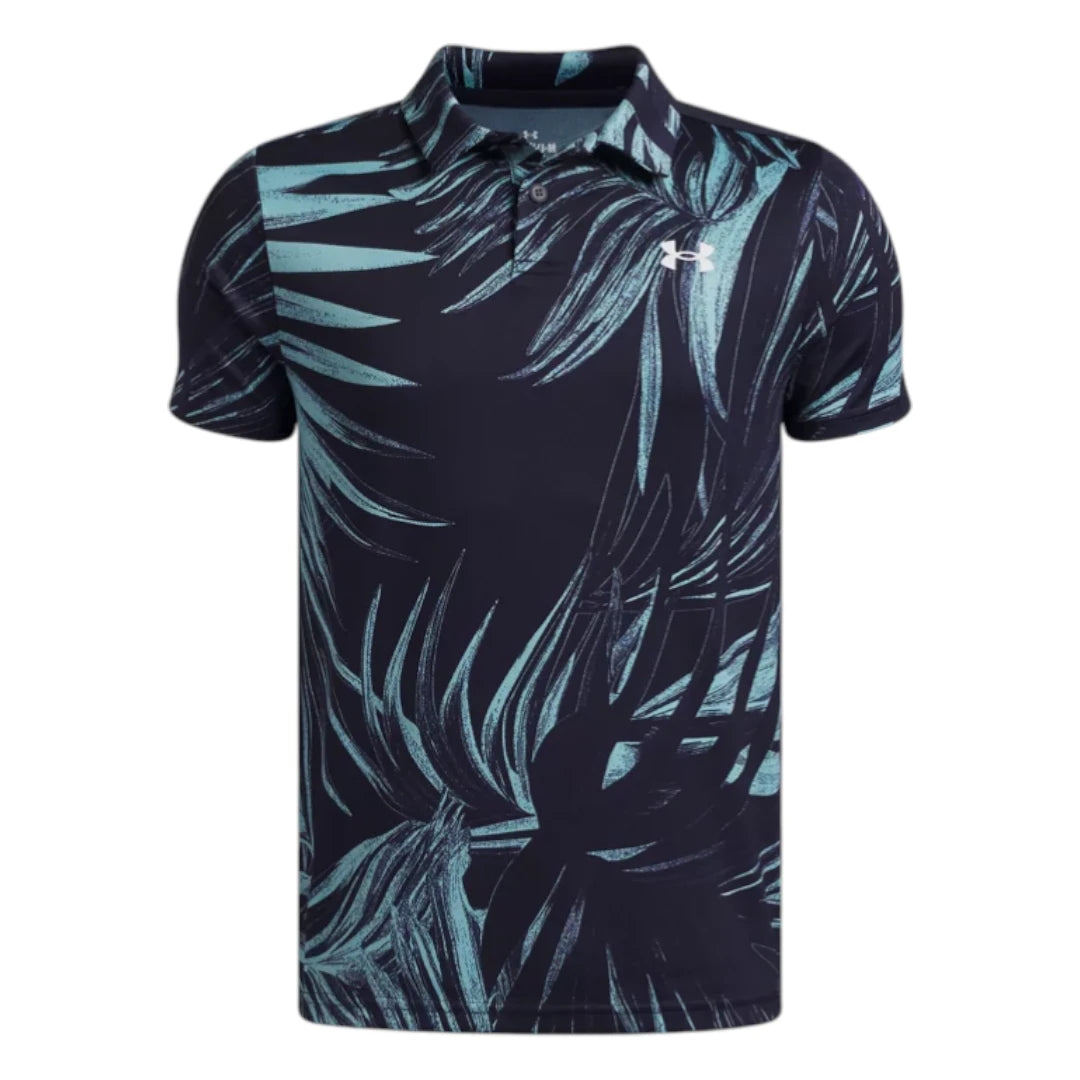 Junior Under Armour Matchplay Printed Golf Polo Shirt 6009817