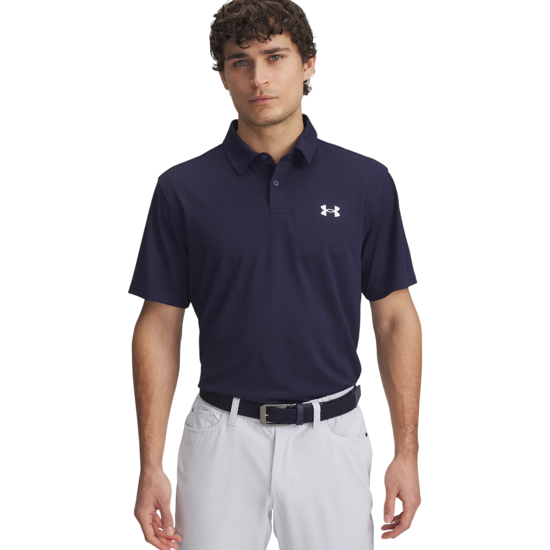 Under Armour Tee To Green Pique Golf Polo Shirt 1390123