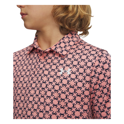 Junior Under Armour Matchplay Printed Polo Shirt 6009817