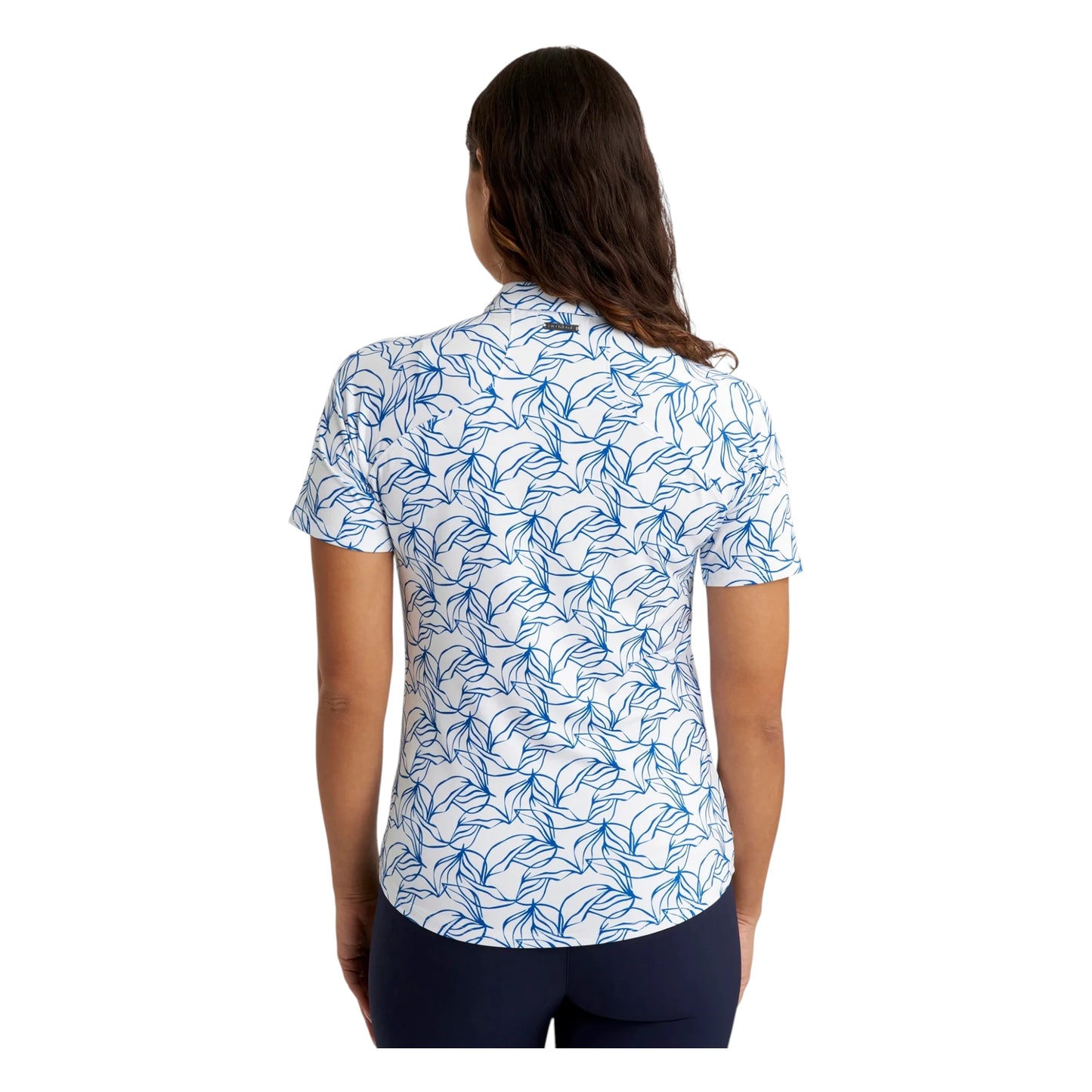 Green Lamb Ladies Floral Print Golf Polo Shirt AG25090