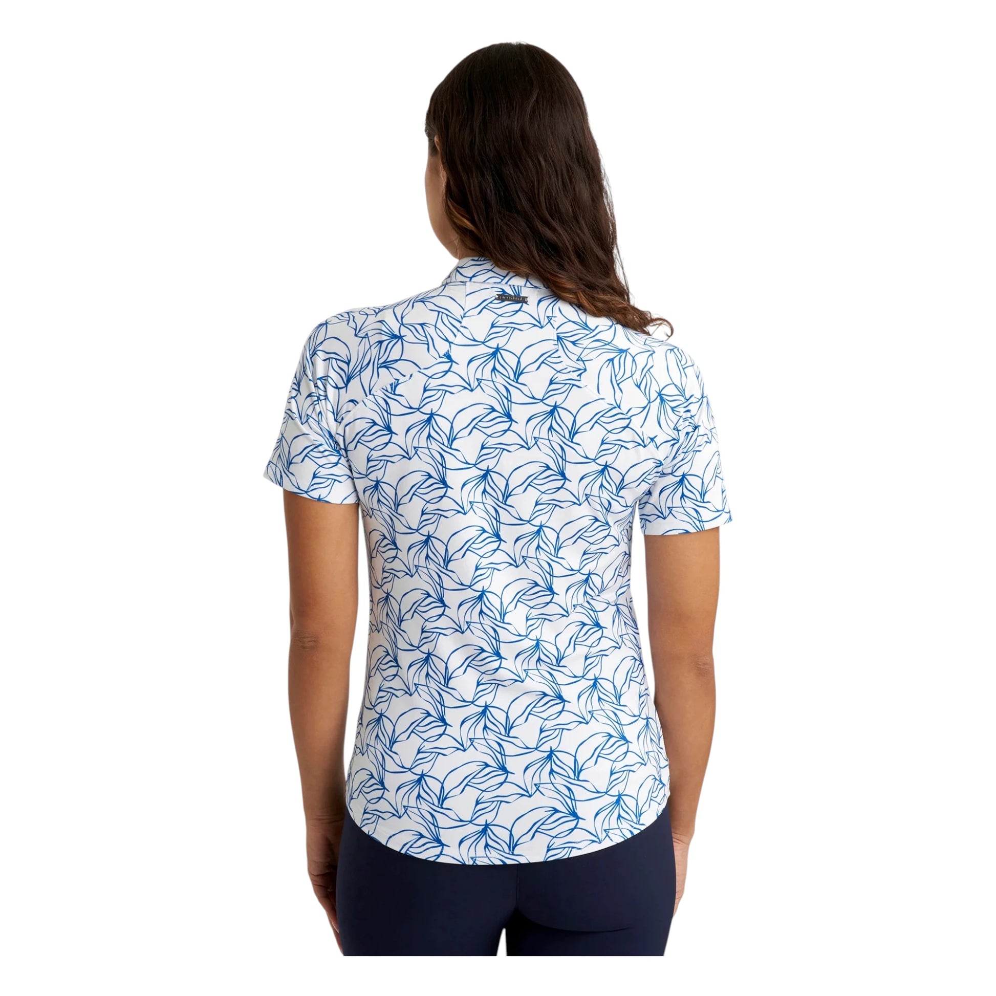 Green Lamb Ladies Floral Print Golf Polo Shirt AG25090