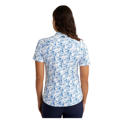 Green Lamb Ladies Floral Print Golf Polo Shirt AG25090