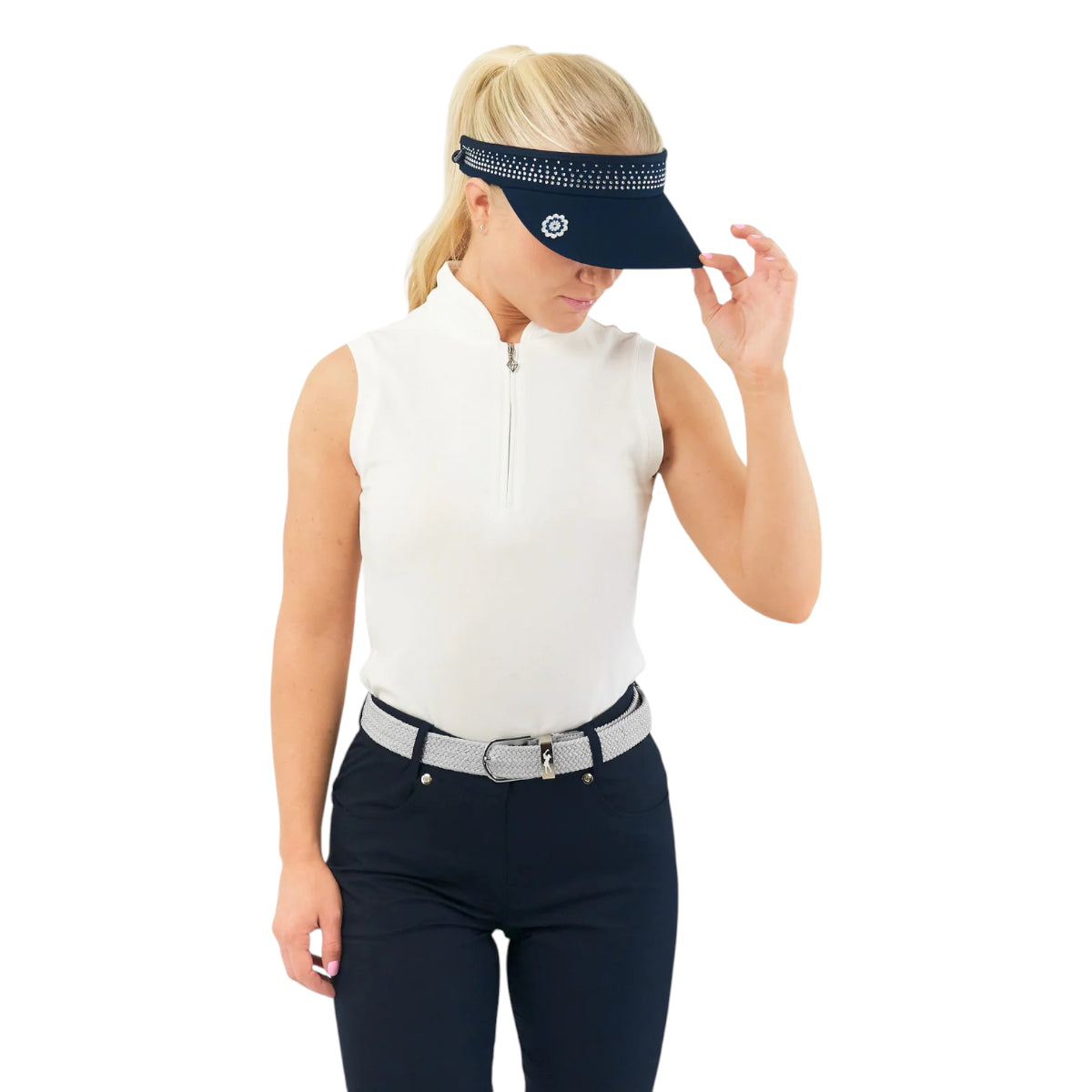 Surprizeshop Crystal Telephone Wire Golf Visor TV005001