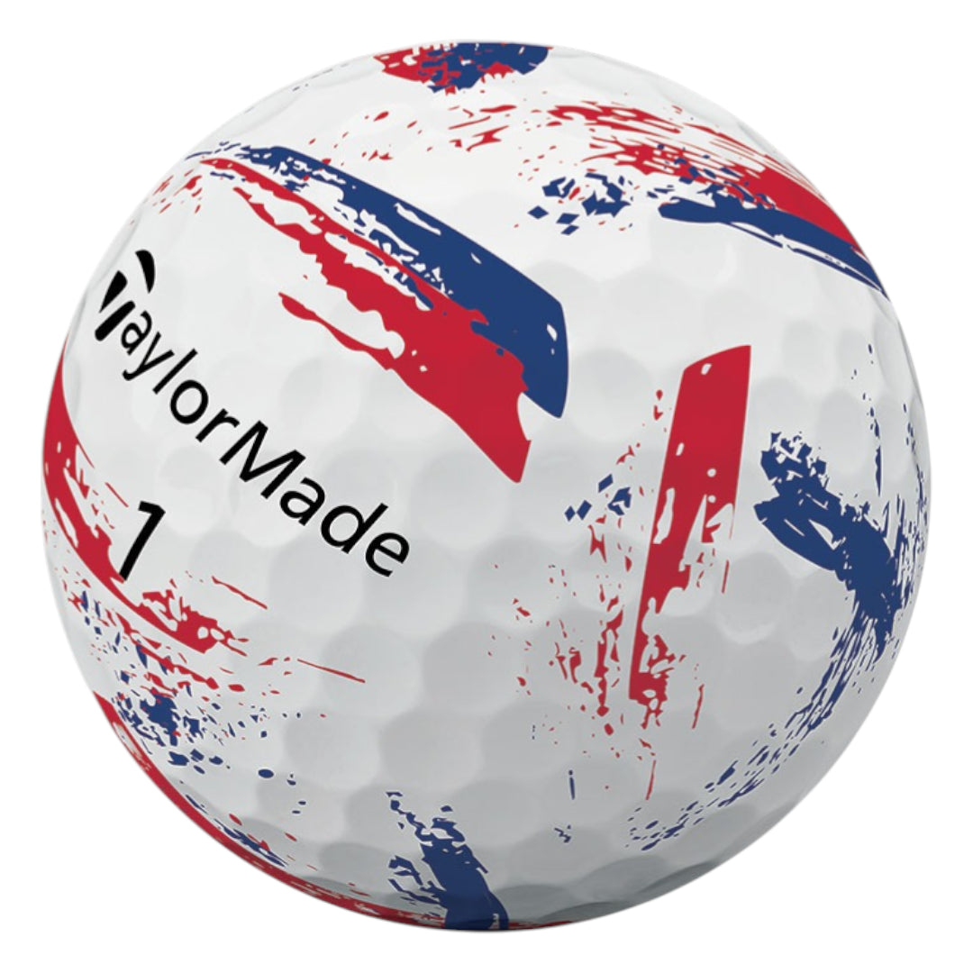 TaylorMade 2026 Speed Soft Ink Golf Balls | Blue/Red