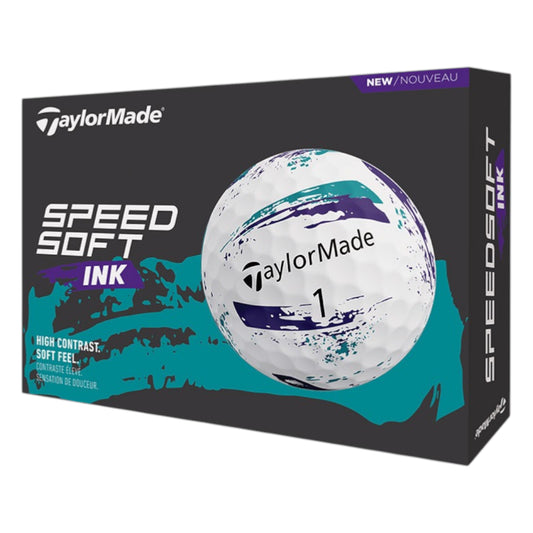 TaylorMade 2026 Speed Soft Ink Golf Balls | Purple/Teal