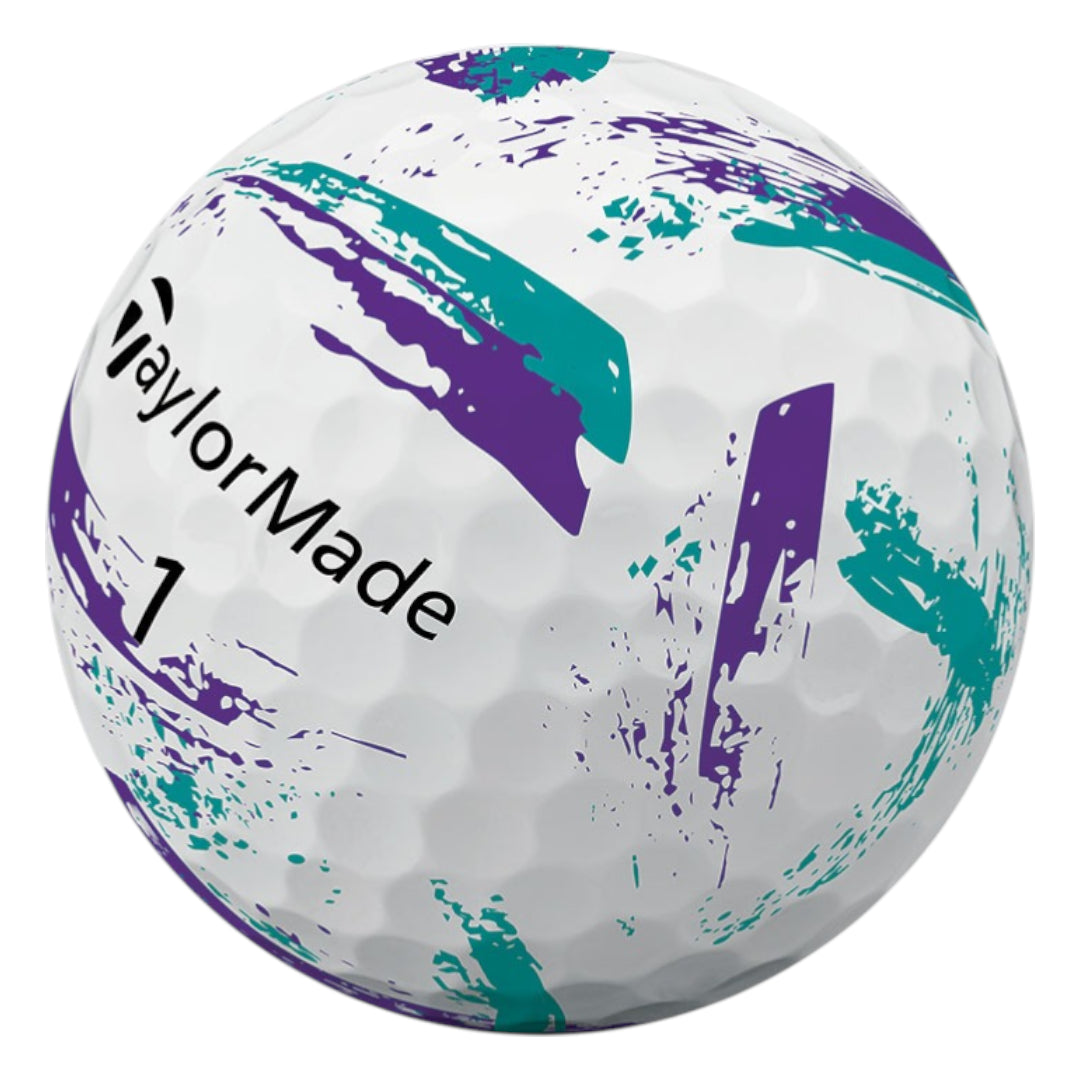 TaylorMade 2026 Speed Soft Ink Golf Balls | Purple/Teal