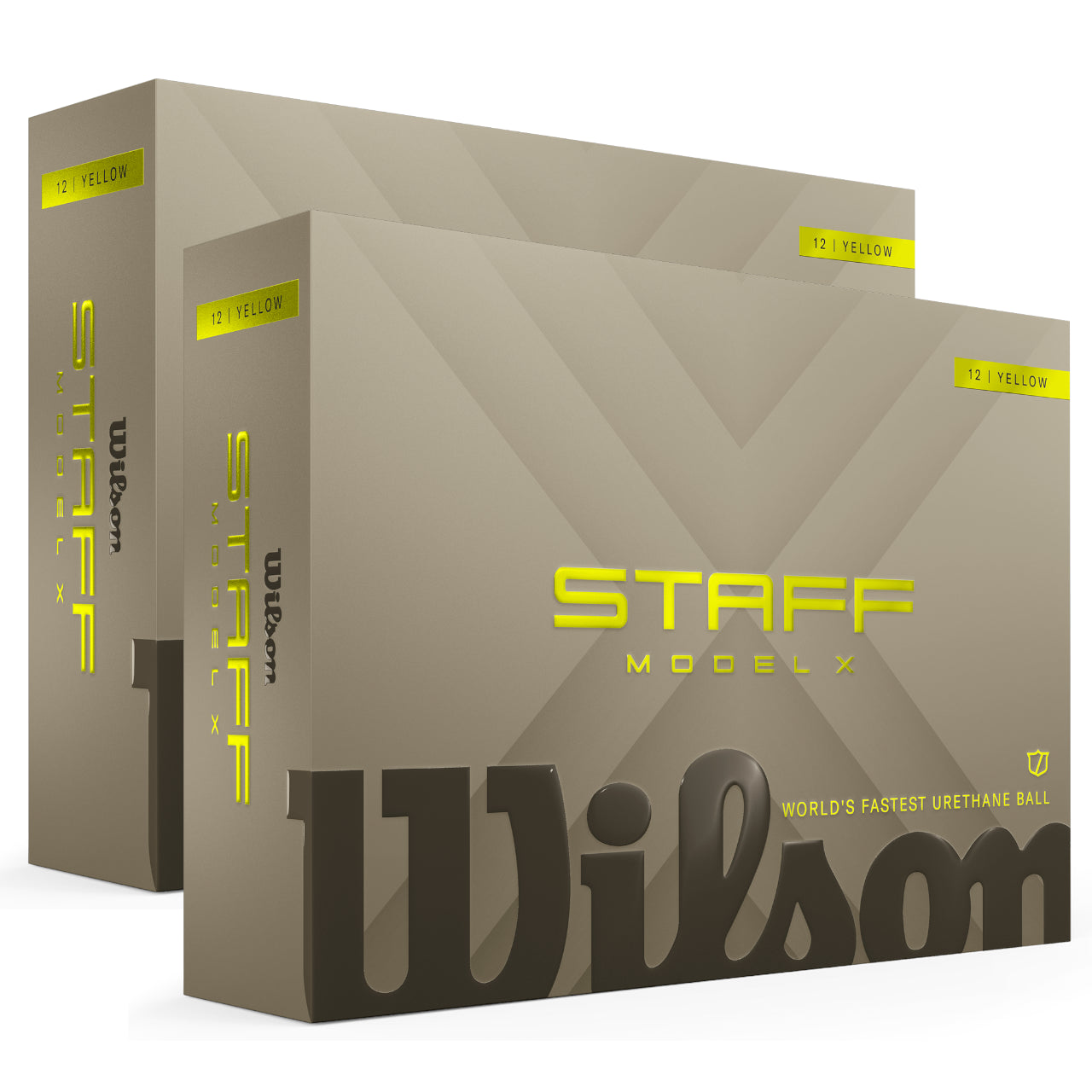 Wilson 2026 Staff Model X Yellow Golf Balls | Double Dozen