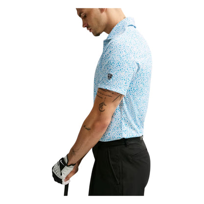 Nike Par Dri-FIT Microprint Birds Golf Polo Shirt IO0732