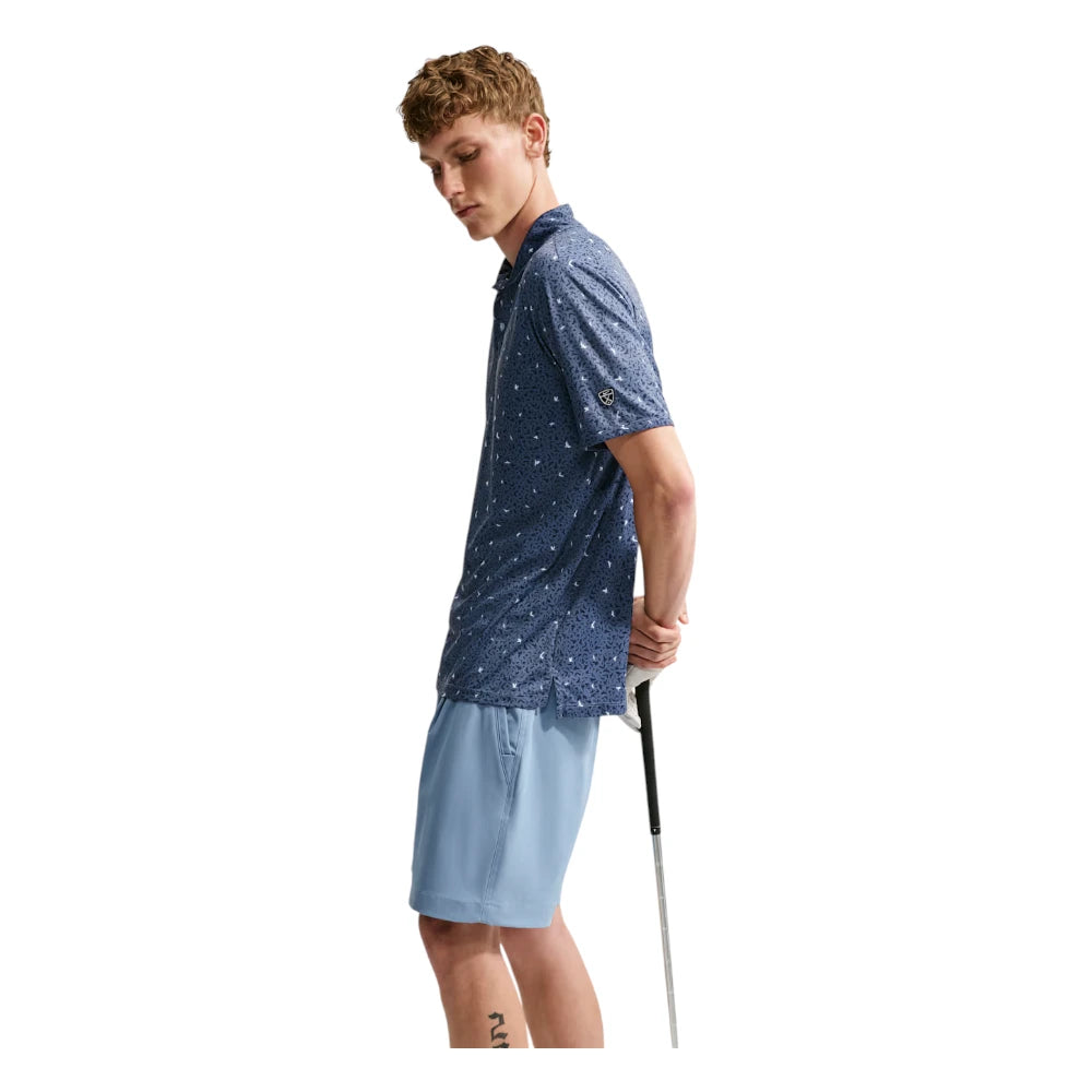 Nike Par Dri-FIT Microprint Birds Golf Polo Shirt IO0732